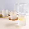 Wine Glasses Nordic Golden Relief Transparent Creative Cocktail Cup Milk Tea Coffee Whisky Beer Personalized Home Decoration