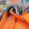 Foulards Floral Cheval Foulard En Soie Femmes Châle Surdimensionné Foulard Headwrap Femme Hijab Poncho Cadeaux De Vacances