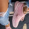 Sukienka Summer Sneaker Lace Up Panie spacerujące z okrągłym palcem swobodnym oddychającym sportem na siłownię dla kobiet 230801