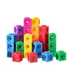 Learning Toys Montessori Mathematical Toys 10 Colors Rainbow Links Cube Snack Block Stacking Games Education Learning Toys Children DIY 3D Puzzle 230802