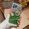 Cep Telefon Kılıfları Lüks 3D Glitter Diamond Bling Kılıf Rhinestone Telefon Kapağı İPhone 12 için Funda Coque 12 13 Mini 11 PRO Max Xs Max Xr X 8 7 6S Plus L230731