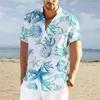 Camisas casuais masculinas de verão manga curta estrela do mar estampada Harajuku roupas masculinas oversized roupas bonitas para homens de rua tops