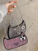 Luxury Glitter -telefonfodral för iPhone 13 Pro Max 14 11 14Promax 14Pro Fashion Designer Bling Sparkling Rhinestone Diamond Jeweled Fashion Crossbody