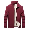 Men's Jackets Mens Thick Fleece Men Outwear Sportswear Wool Liner Warm Coats Man Thermal Coat Winter Plus Size