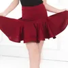 Стадия ношения женской латинской танцевальной юбки бальные танго платье Румба