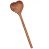 Spoons Japanese Giftss Spoon Heart Wooden Love Shaped Dessert Measuring Serving Stirring Honey Soup Mixing Coffee Drink