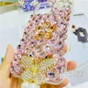 Cell Phone Cases Luxury 3D Flower Butterfly Bling Cases for Xiaomi Redmi Note 11 11s 10s 9s 10 9 8 Mi 10T 11T Poco X5 X3 NFC Pro Pink Purple L230731