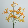 Flores decorativas 62 cm ramo único flor artificial de plástico Gypsophila faça você mesmo arranjo de buquê de casamento decoração de casa feito à mão