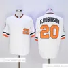 Vintage film honkbal draagt Jersey 20 Frank Robinson 22 Jim Palmer 29 Satchel Paige 30 Chris Tillman 32 Matt Wieters 49 Dylan Bundy1953 1954 Retro Jerseys