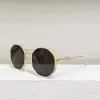 2023 Neue bonbonfarbene, künstlerische, runde Sonnenbrille für Damen, vielseitige Sonnenbrille B 3217D des neuen Luxusdesigners Family B