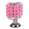 Bordslampor Fragrance Lamp Tree Light Rose Flower Home Decoration Lights with Lysdioder för Party Wedding EU Plug WF1024