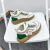 nieuwe casual schoenen ontwerper damesmode loafers sneakers flats meisjes veterschoenen outdoot leer geel groen platform sporttrainers gratis verzending 35-40
