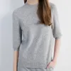 Pulls pour femmes haut pull tricots à manches courtes laine demi col roulé 2023 tricot pull cachemire vêtements mode coréenne