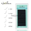 Faux Cils NATUHANA LLLCLDLUM Extension de Cils de Vison Curl Noir Mat Cils Classiques Individuels en Forme de L Faux Cils Artificiels x0802