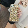 Mobiltelefonfodral Bling Crystal Full Diamond Back Cover för iPhone 14 13 12 11 Pro Max XS XR X 8 7 Plus 14 Pro Case Glitter Women Luxury Fashion L230731