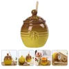 Dinnerware Sets Can Storage Jar Mini Jars Delicate Honey Lidded Container Home Jam Ceramic Convenient Retro Pot