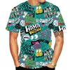 T-shirts pour hommes T-shirt d'impression graphique d'été col rond drôle à manches courtes haut décontracté Extra Large Anime 3D
