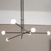 Lampes suspendues Lumières réglables Els Cercle Lustre Plafond Décorations De Noël Pour La Maison Lustre Suspension Designer De Luxe