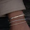 Halsband örhängen sätter hög kvalitet enkel geometriska kvinnor smycken mode guld färg vit cz blå turkos pärlkedja armband