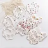 Hair Accessories Petal Baby Bib 360 Degree Rotation 6 Layers Gauze Muslin Saliva Towel For Infant Toddler Kids Boys Girls Chewable Drool