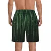 Shorts pour hommes Short de plage pour hommes Short de bain à séchage rapide Hacker Era Stream Code binaire Maillots de bain Maillot de bain