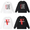 VLONE Hommes Sweats à Capuche Sweats à Capuche hiver Casual Lettre Lâche Coton Sweat Hip Hop unisexe Capuche Pullpver Pull VL113 couleur noire