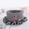 Scarves Scarf Cute Cartoon Solid Color Kids Neck Girls Boys Children Knitted
