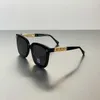 2024 Designers de top Novo designer de luxo óculos de sol feminino Hollow out letra slim anti -ultravioleta de alta qualidade óculos de sol 0775
