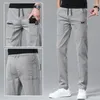 Männer Hosen 2023 Herbst Slim-fit Baumwolle Stretch Casual Business-Mode Hohe Qualität Hosen Männliche Marke Schwarz Blau grau