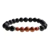 Strand Howlite 8mm Lava Stone Bracelet Femmes Mode Hommes Bracelets Cadeau Pour De Belles Perles