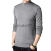 Pulls pour hommes TFETTERS Hommes Marque Pull Automne Slim Pulls Hommes Casual Couleur Unie Pull À Col Roulé Jeunesse Tricots Plus La Taille M4XL J230802