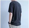남성용 T 셔츠 M3474 단축 티셔츠 여름 느슨한 캐주얼면 모든 일정 반팔 둥근 목 의류