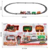 ElectricRc Palet Elektrik Dumanı RC Buhar Tren Track Simülasyon Modeli Uzaktan Kumanda Tren Taşıma Araç Şarj Edilebilir Set Model Çocuk Oyuncak 230801