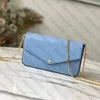 Piccella borsa a catena di lusso LL10A Specchio facciale Designer di alta qualità Borsa a tracota per spalla singola confezione squisita