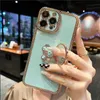 Cas de téléphone portable Bling 3D Crystal Holder stander Phone Case Pour iphone 14 Pro Max Plus + 11 13 Pro Max 12 Pro Cover L230731