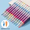 Smalto per unghie 12 pezzi colorato Art Drawing Graffiti Pen Set fai da te acrilico Fast Dry impermeabile Gel UV Design pittura pennarello 230802