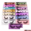 Other Health Beauty Items 3D Mink Eyelashes Eyelash Eye Makeup False Lashes Soft Natural Thick Fake Extension Tools 15 Styles D Drop Dhbtn