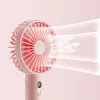 المعجبين Electric Mini Mini Fan محمولة USB شحن مروحة التبريد سرعة ترس المروحة الكهربائية مع شاشة رقمية مكتب السفر في الهواء الطلق 2023 جديد R230802