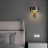 Lámpara de pared 2023 LED Luz de noche Lujo Cobre Dormitorio Fondo Latón Moderno Nordic El Room Estudio Lectura