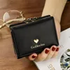女性のための財布小さなファッションブランドレザー財布カードバッグショートウォレットクラッチプラスマネークリップカルテラスビレタラス