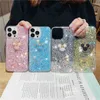 Custodie per cellulari Cute Cartoon 3D Bling Glitter Custodia per telefono in silicone trasparente per iPhone 14 13 Pro Max 12 11 X XS XR 7 8 Plus SE Custodia protettiva morbida L230731