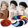 Cappelli a tesa avara 21 colori Cappello autunno inverno lana berretti spessi berretto artista francese berretto donna cappello pittore berretti donna berretto caldo berretti J230802