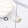 Pendant Necklaces Multilayer Simple Circle Necklace Silver Color Beach Foot Bracelets Wedding Party Jewelry For Women Girls