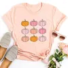 Women's T Shirts Pumpkin Shirt Fall Vintage Clothes Retro Halloween Gothic Thanksgiving Kawaii