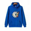 Bluzy męskie 2023 Mężczyzn Hip Hop Bluza z kapturem Butterfly Clock Streetwear Harajuku pullover polar zimowy jesień czarny