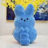 Plüschpuppen 38 cm 15 cm Peeps Plüschhase Kaninchen Peep Ostern Spielzeug Simulation Stofftierpuppe für Kinder Kinder Weiches Kissen Geschenke Mädchenspielzeug 230802