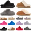 Disquette Slippers Slides Designer Sandals Men Women Fur Sliders Slip-On Flip Flops Chestnut Black June Gloom Charcoal Red Pink Mens Slipper Slide Sandal Scuffs 35-42