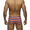 Costumi da bagno da uomo Costume da bagno a righe Moda europea americana Sexy con push pad Summer Beach Surf Quick Dry Bikini 2023