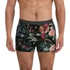 Underbyxor Rose underkläder midnatt blommor män trosor anpassade bekväma boxershorts högkvalitativa shorts brister stor storlek 2xl