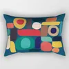 Poduszka/osobowość dekoracyjna Pomalowana abstrakcyjna geometryczna dwustronna druk w talii sofa sofa biurowa sypialnia talia